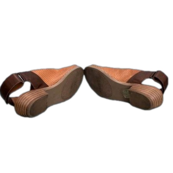 Spring Step Leather Rapture Slingback Sandals Camel/Brown - Picture 4 of 5